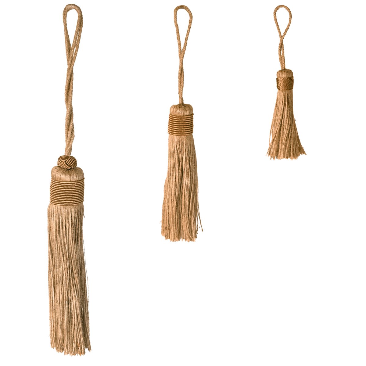 Embrasse pompon naturel -  LOJI marron brun, HOME MAISON