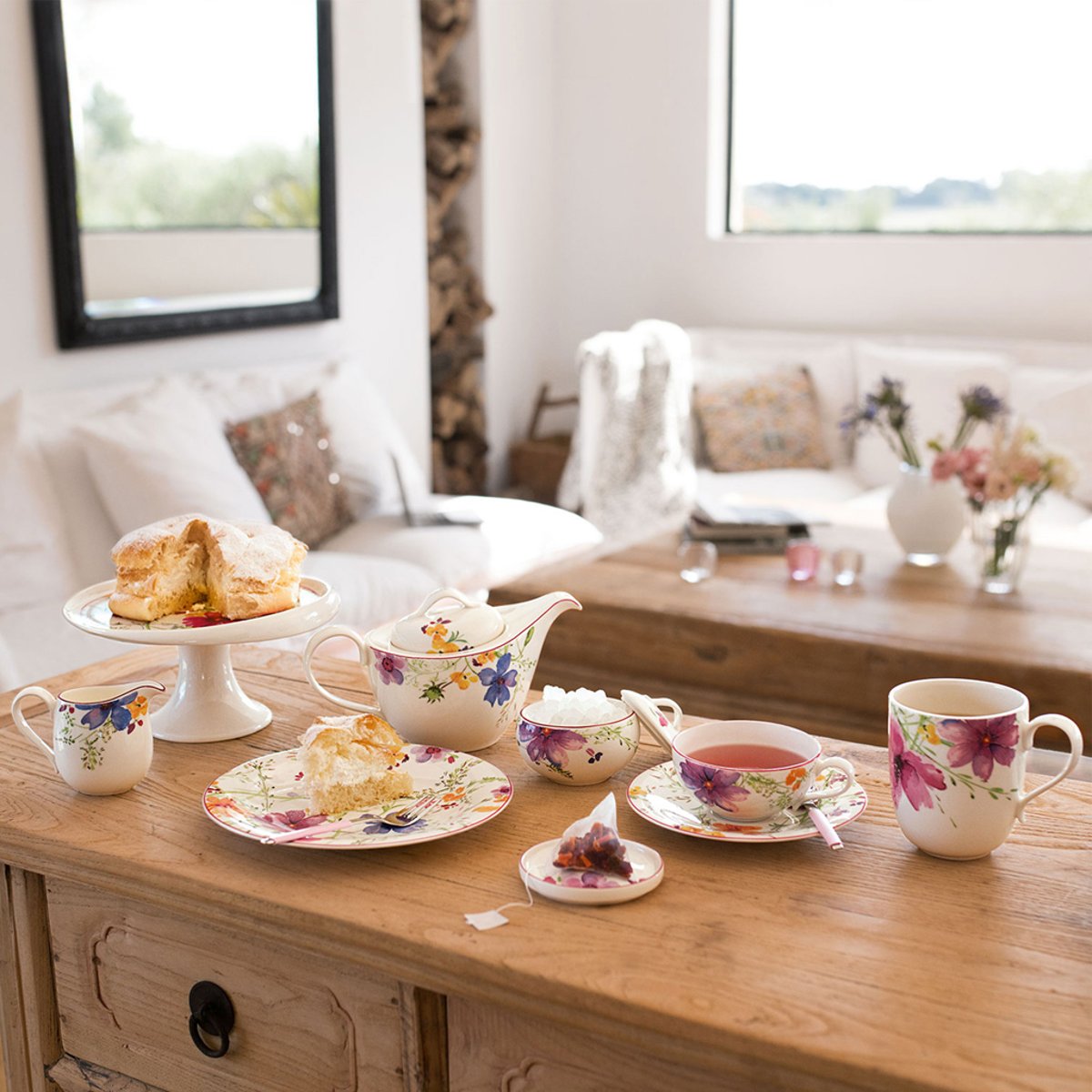 Soucoupe Tasse À Thé MARIEFLEUR multicolore, VILLEROY & BOCH
