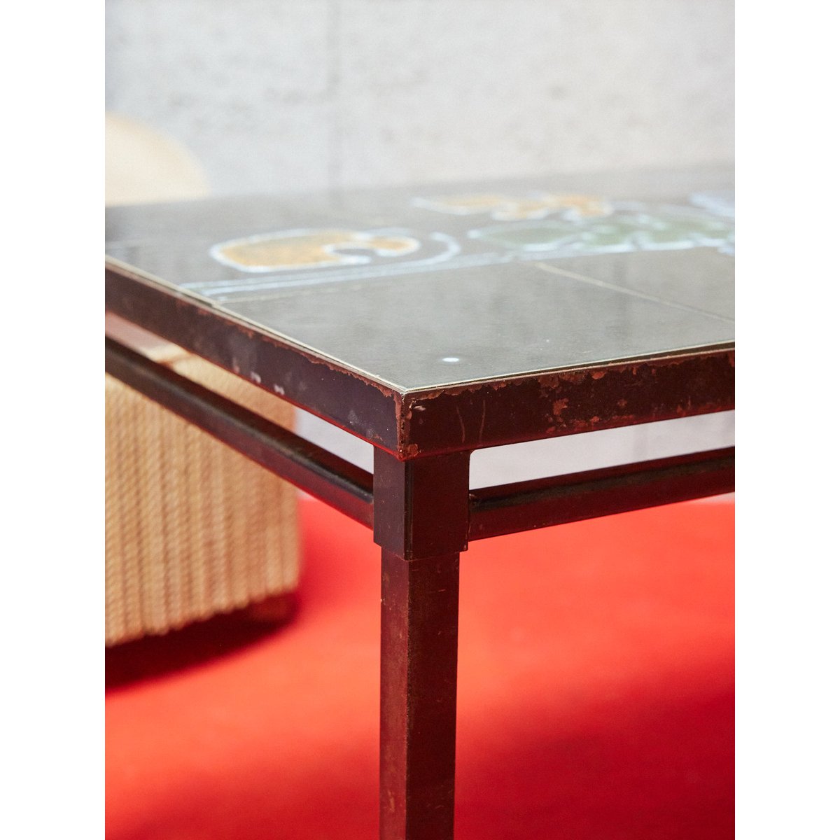 Table basse en céramique Donna N°1024 - Bon état noir, DEBONGOUT