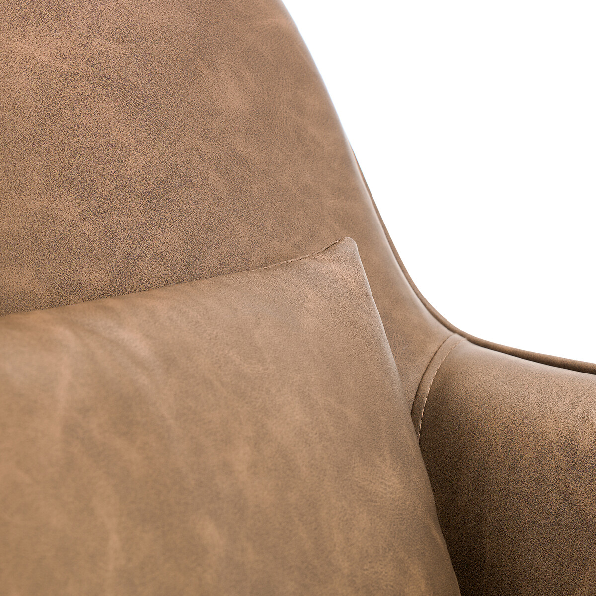 Arnott Leather Swivel Armchair brown , SO'HOME