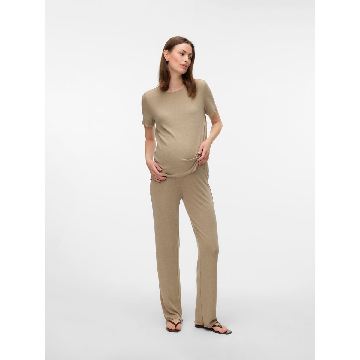 Pantalon silver mink, MAMA LICIOUS