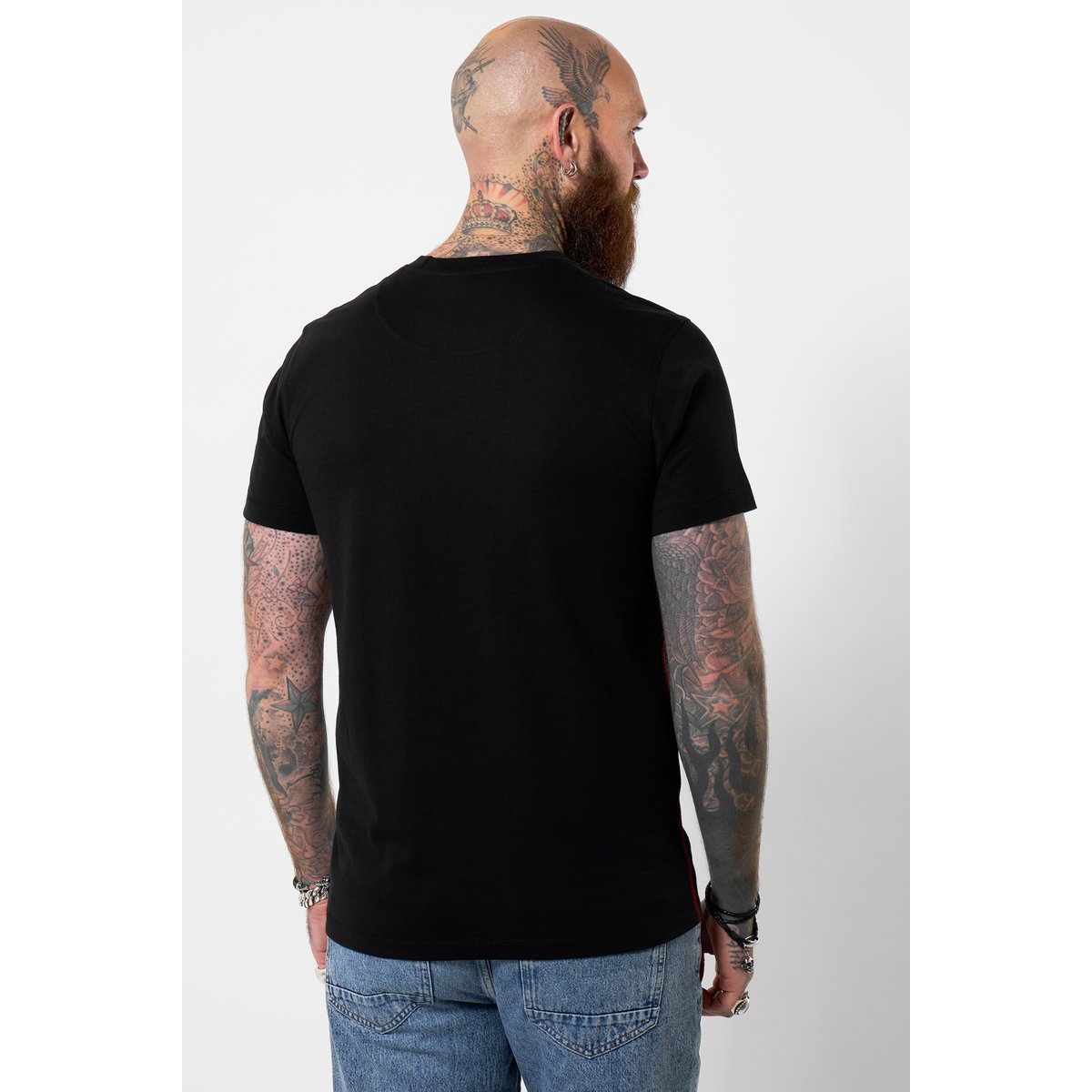 T-shirt graphique guitare néon noir, JOE BROWNS