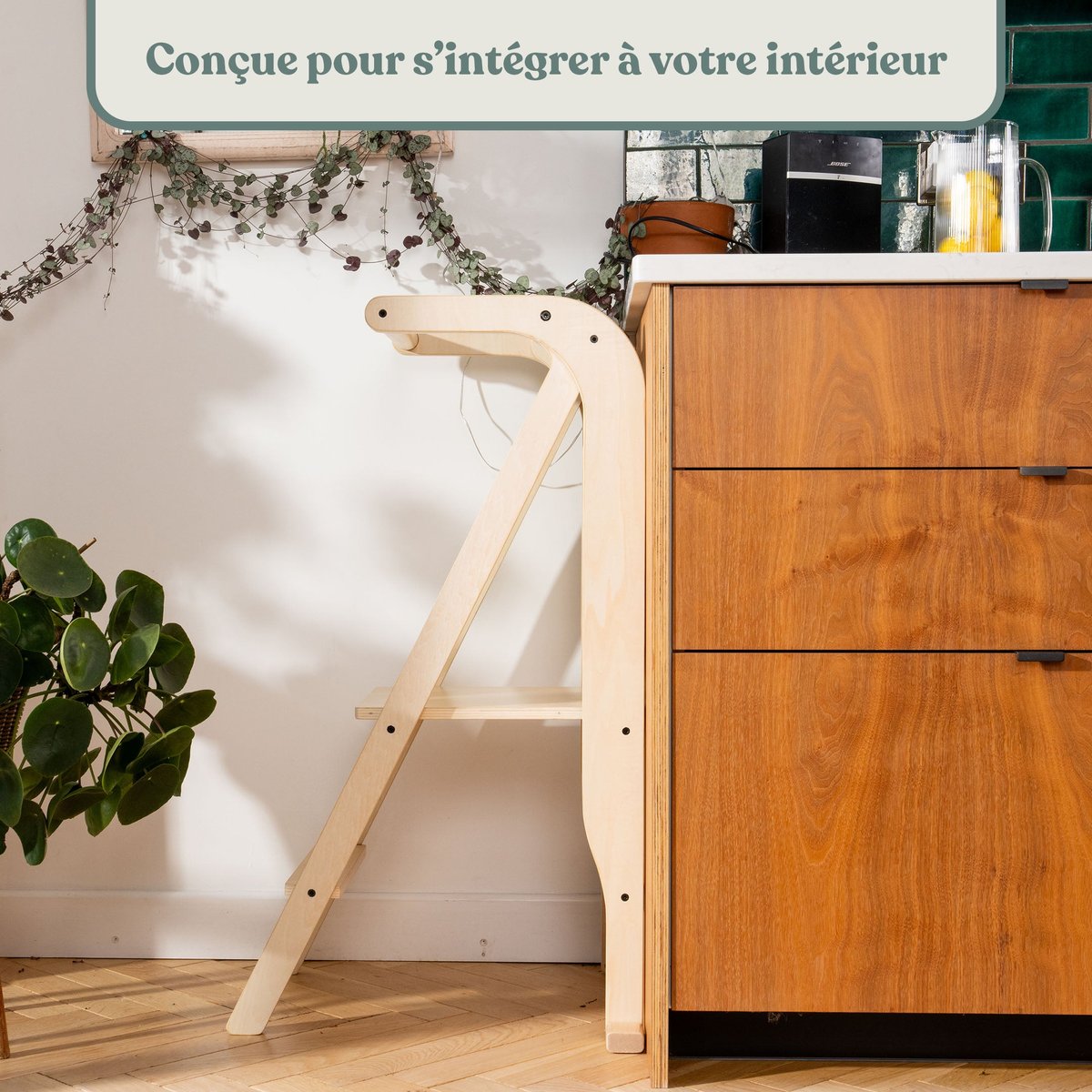 Tour d'apprentissage et tableau marron - blanc, ACTIVE TOTS