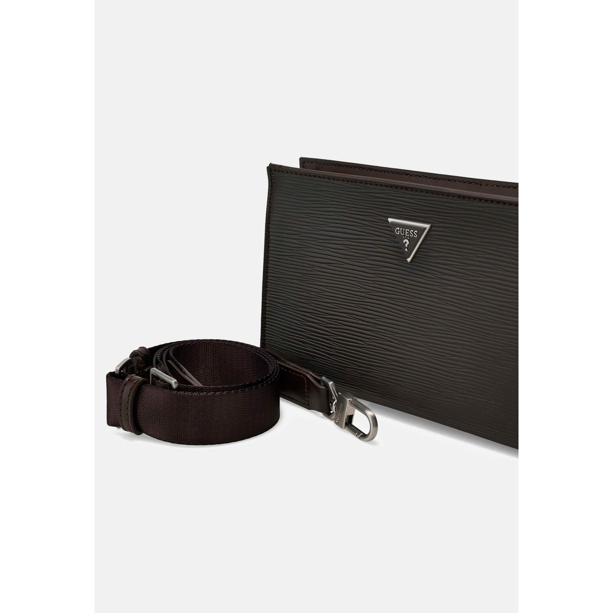 Sac Bandoulière Milano marron foncé, GUESS