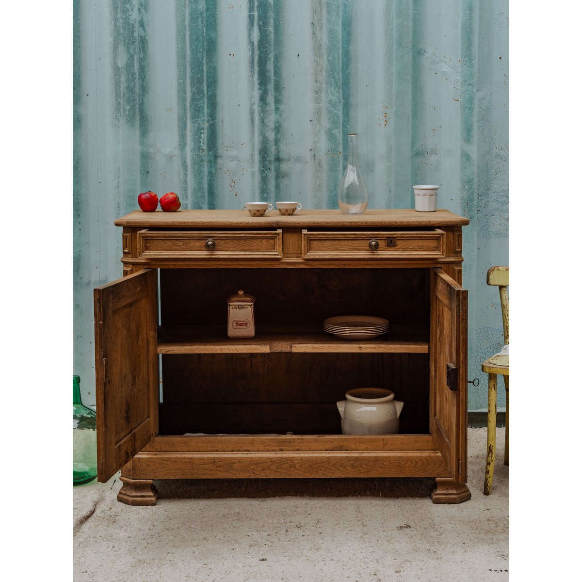 Buffet en bois Gilbert N°1528 - Bon état bois clair, DEBONGOUT