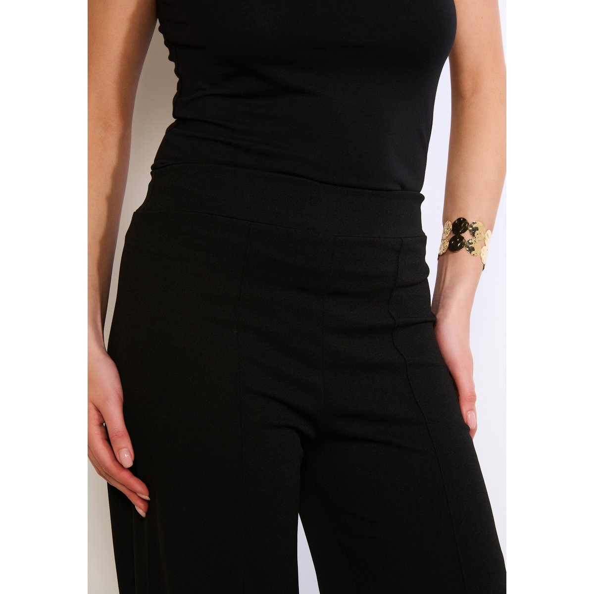 Pantalon ample chic noir, LOLALIZA
