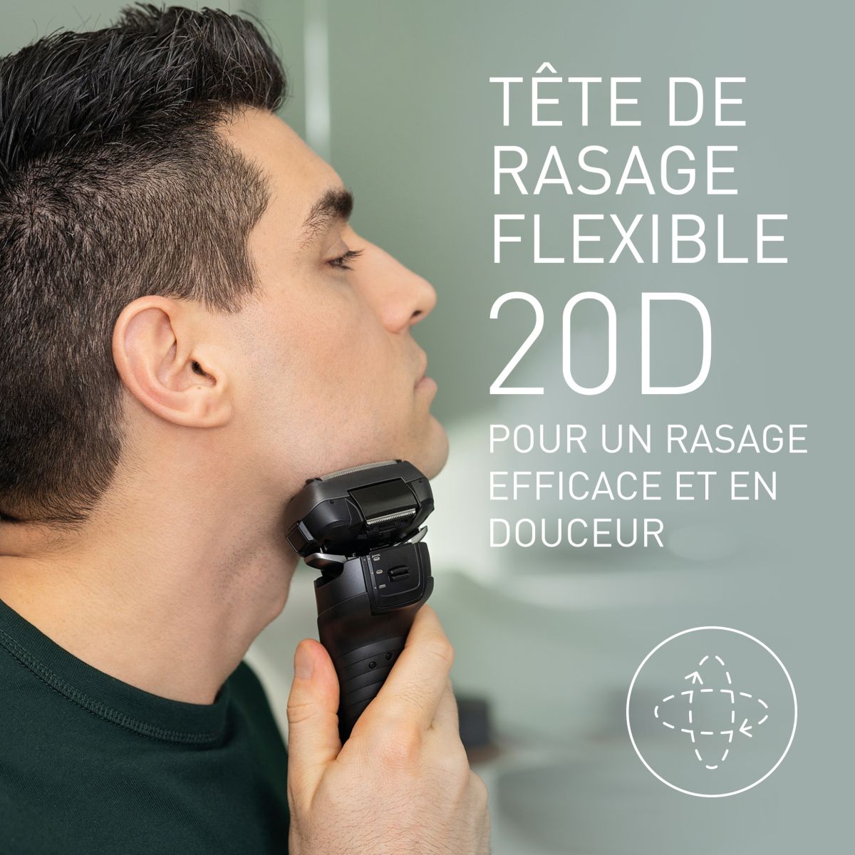 Rasoir électrique 5 lames ES-LV6U-K803 noir, PANASONIC