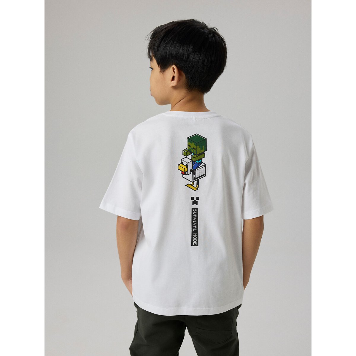 Camiseta de manga corta MINECRAFT blanco, NAME IT