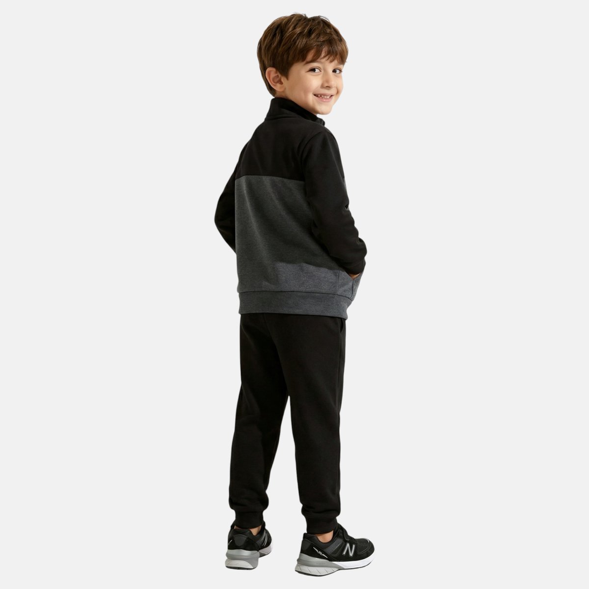 Ensemble veste zippée col montant et pantalon de jogging SQUAD noir, ELLESSE