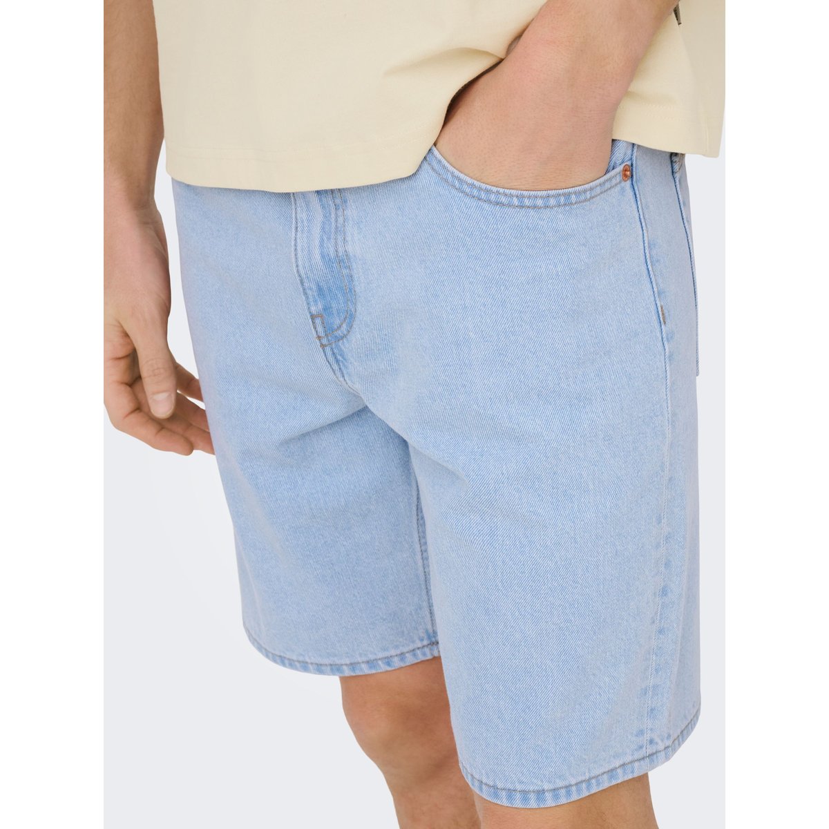 Short En Denim light blue denim 1, ONLY & SONS
