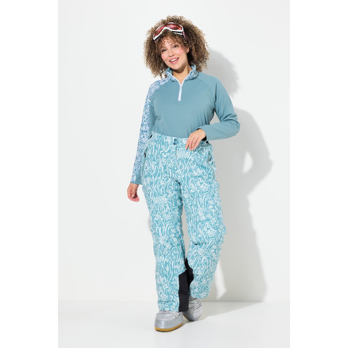 Pantalon de ski imperméable vert glacier, ULLA POPKEN
