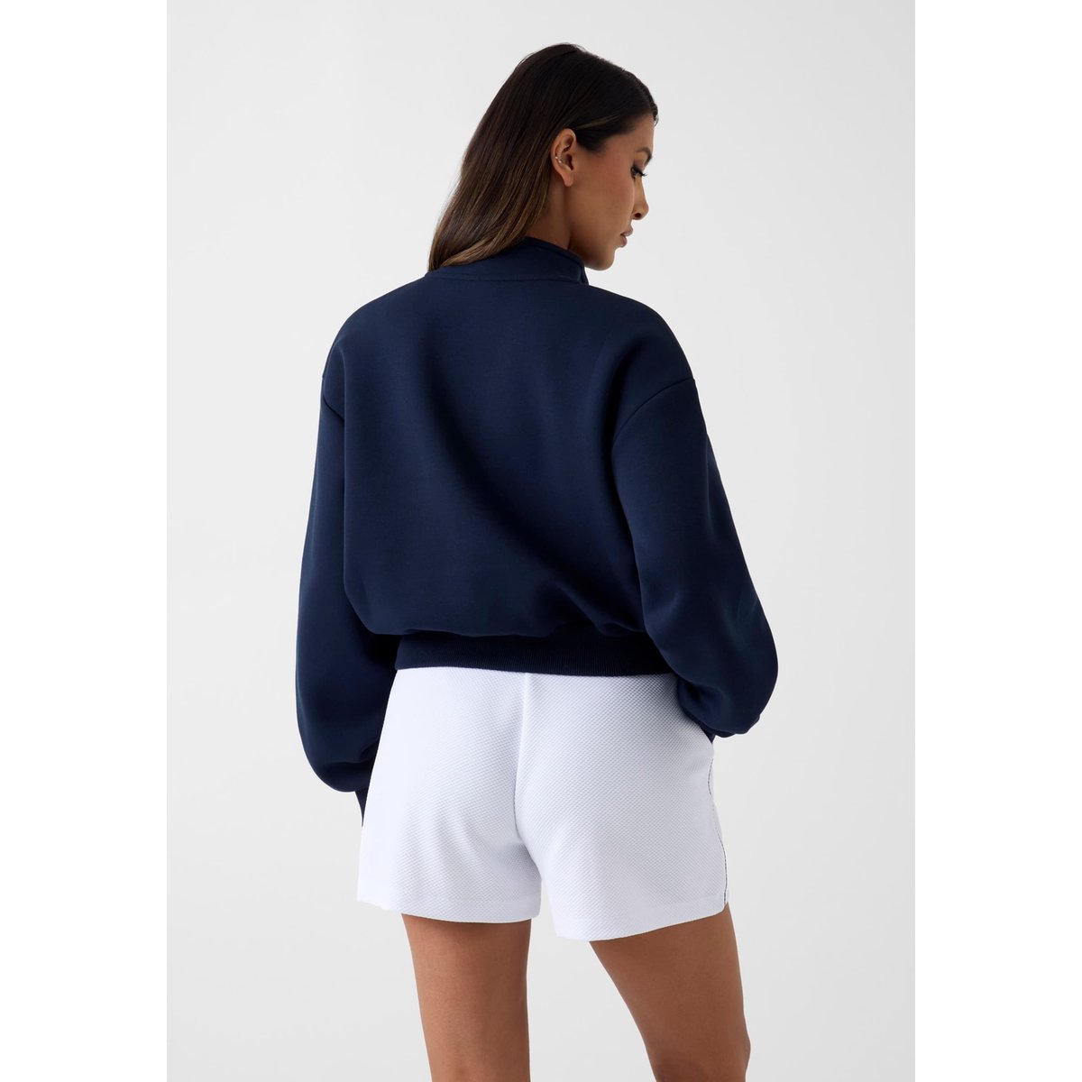 Sweatshirt Avec Logo Imprimé bleu foncé, GUESS