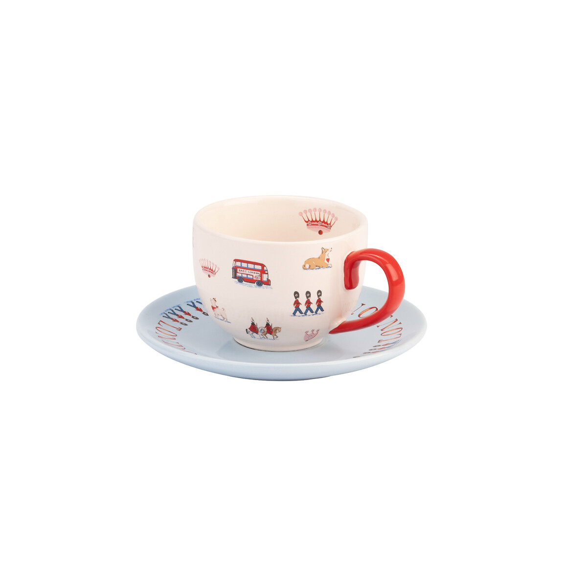 London Town Teacup & Saucer blue, CATH KIDSTON