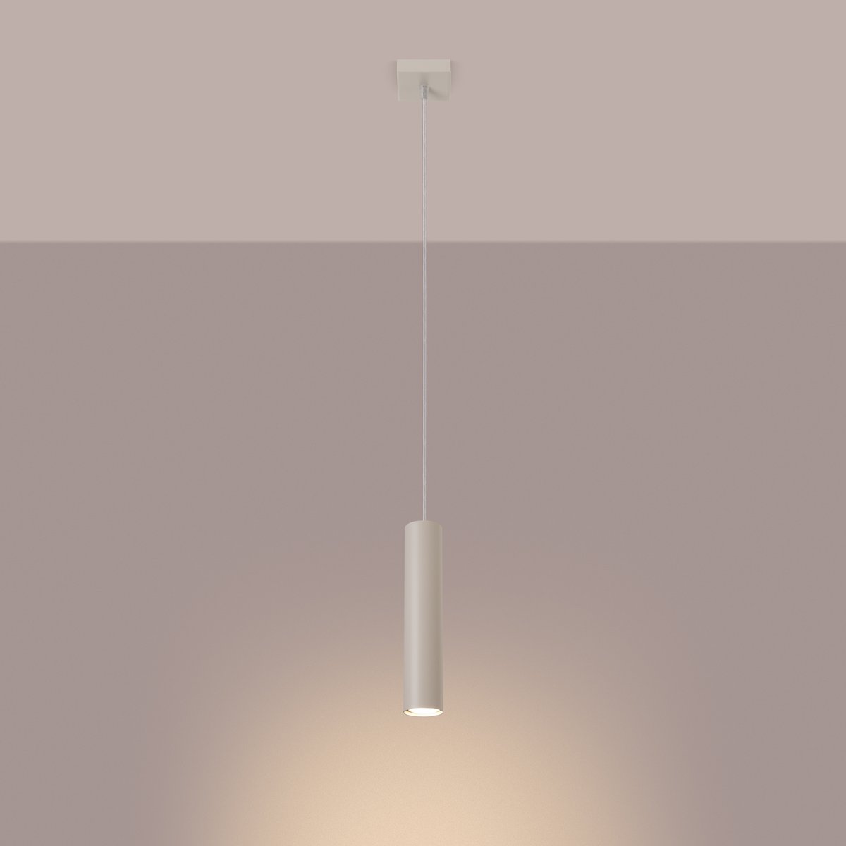 Suspension Acier Beige GU10 1 Lagos beige, EDEN