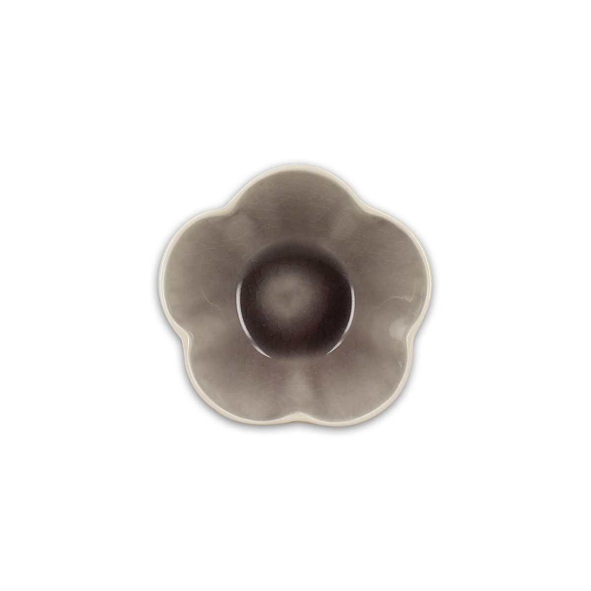 Lot de 6 coupelles 8,5cm en grès, NOVA blanc et violet, OGO LIVING