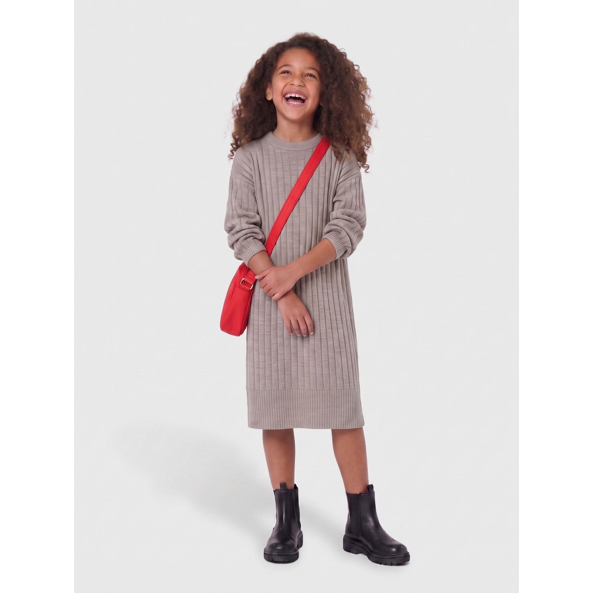 Robe En Maille beige - string, KIDS ONLY