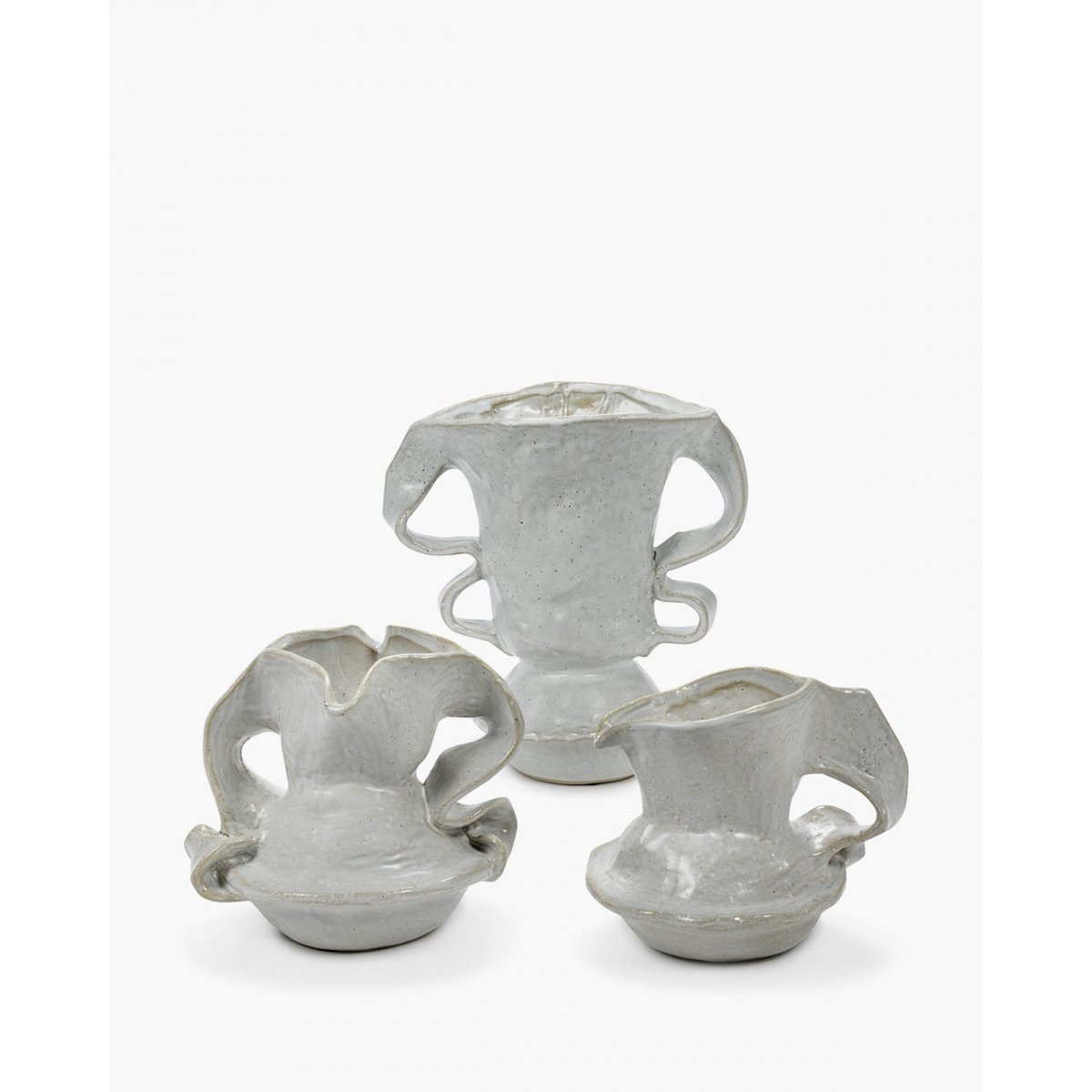 Vase en grès Rosie 02 blanc, SERAX