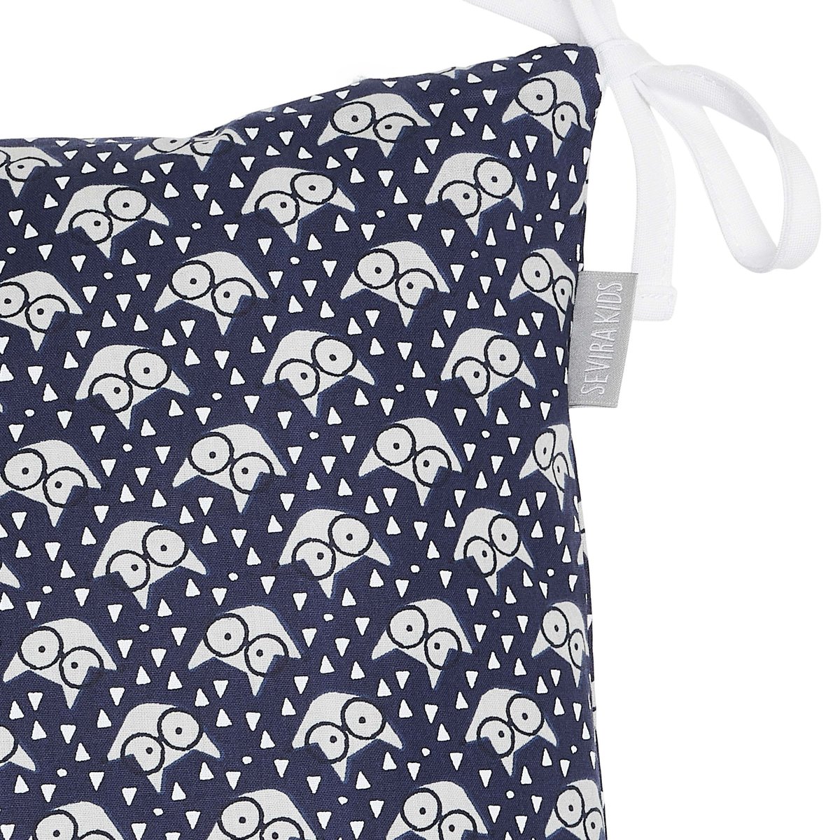 Taies de coussin pour tour de lit modulable ELI ESKIMO bleu marine, SEVIRA KIDS