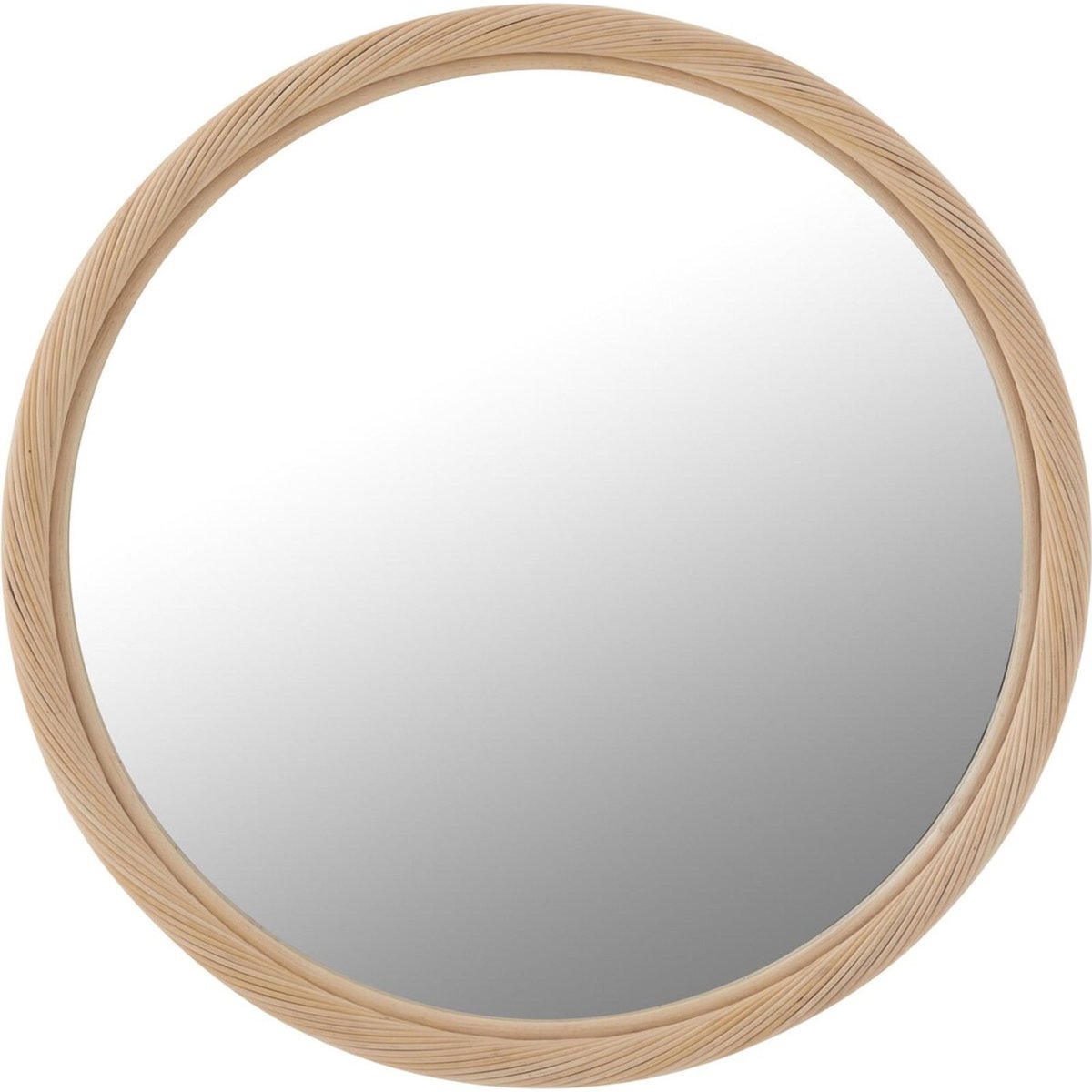 Miroir mural rond en rotin fait main naturel, RECOLLECTION
