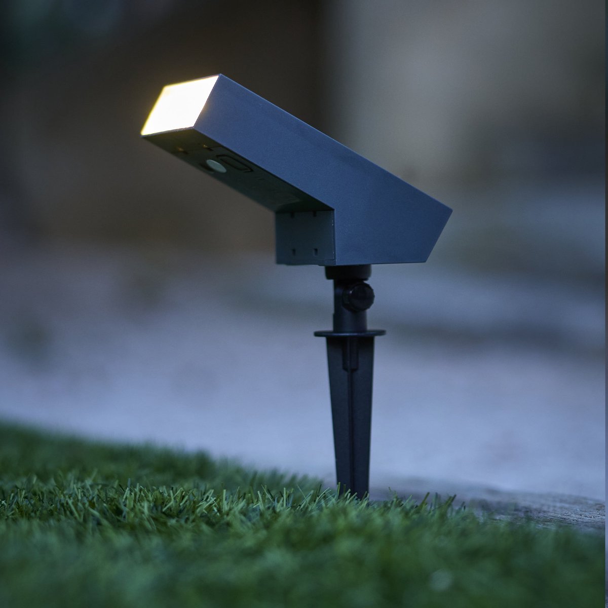 Spot solaire projecteur SOLTEK noir, LUMISKY