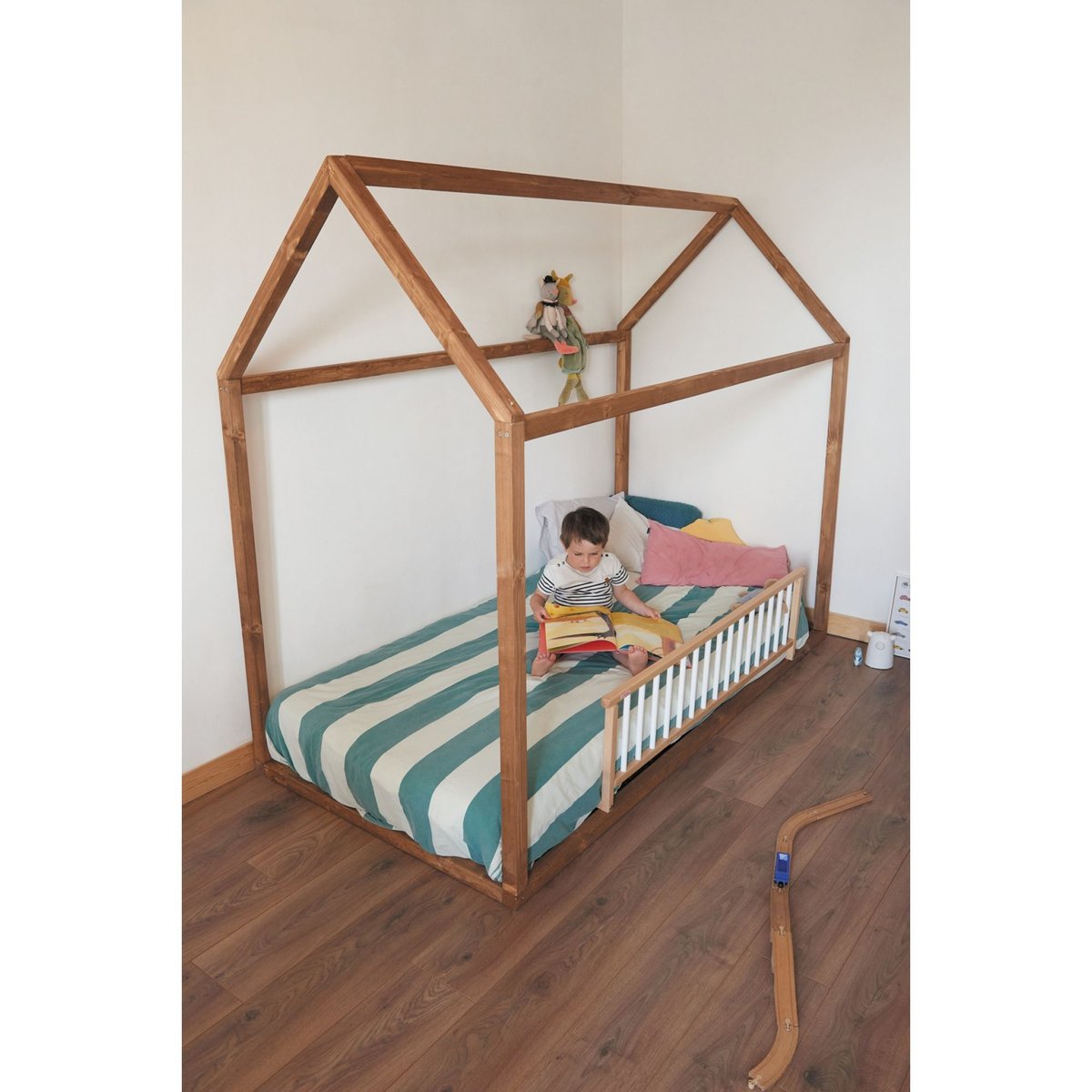 Barrière de lit enfant bois 35 x 127 Audrey blanc, COMBELLE