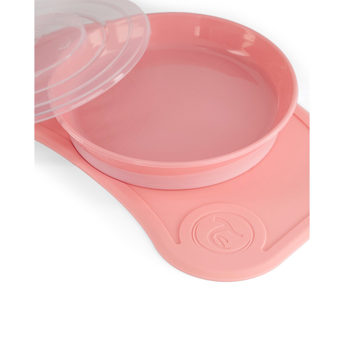Individual Antiderrapante + Prato, Twistshake rosa-pastel, TWISTSHAKE