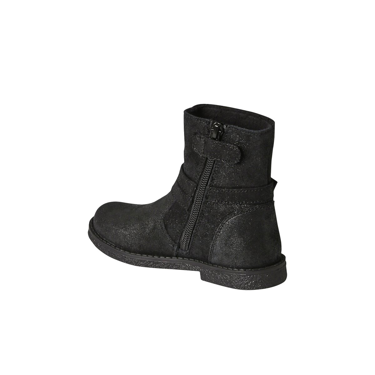 Boots en cuir collection maternelle noir, VERTBAUDET