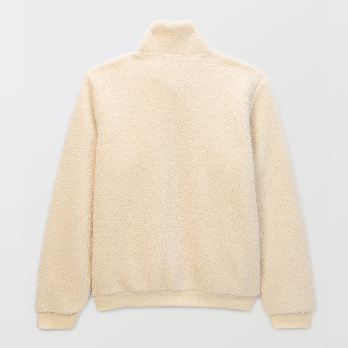 Veste zippée col montant en sherpa enduit, MONOPRIX