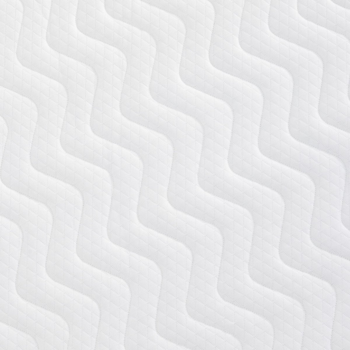 Matelas rond mousse HR35, sommier, pieds blanc, SOMEO