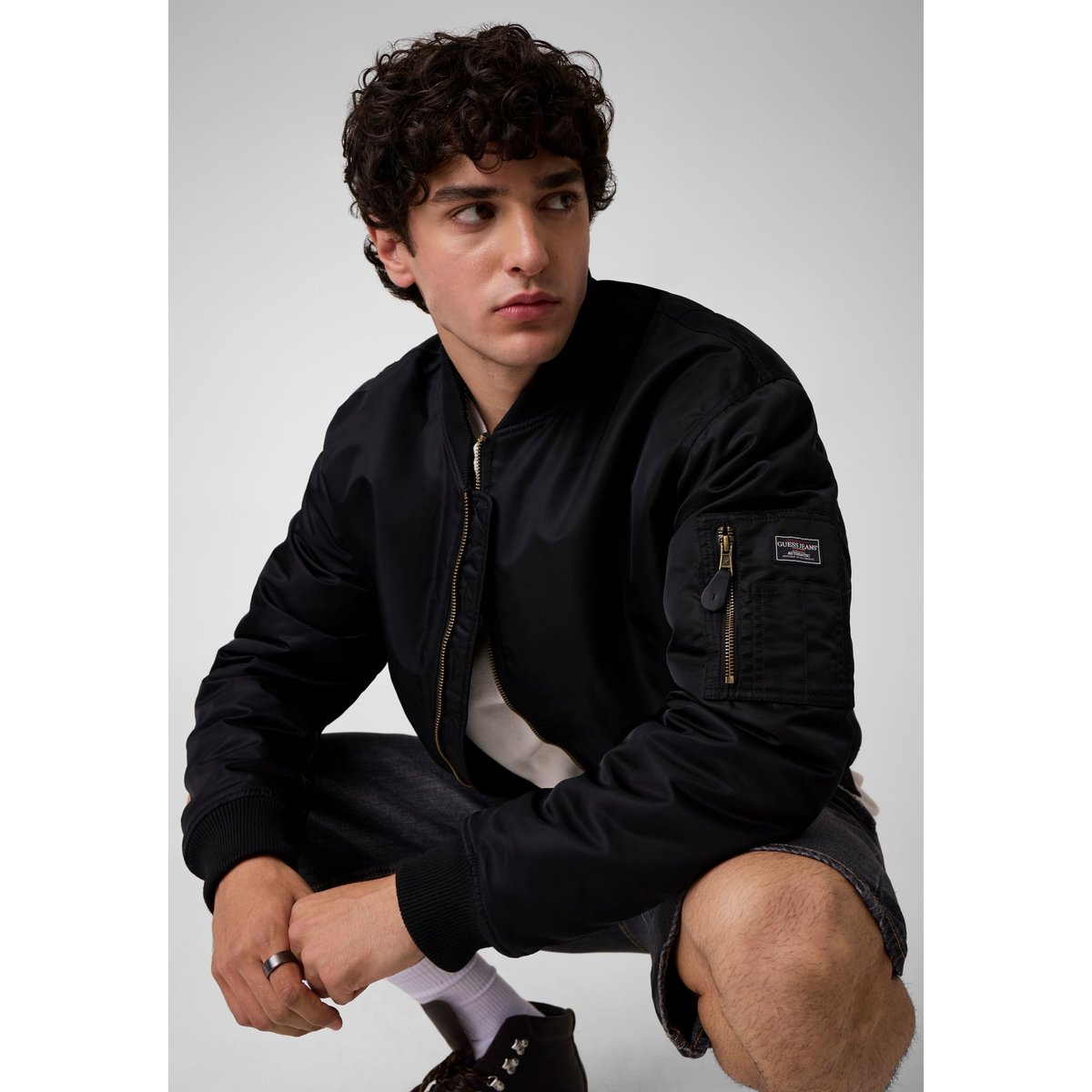 Blouson Aviateur noir, GUESS JEANS