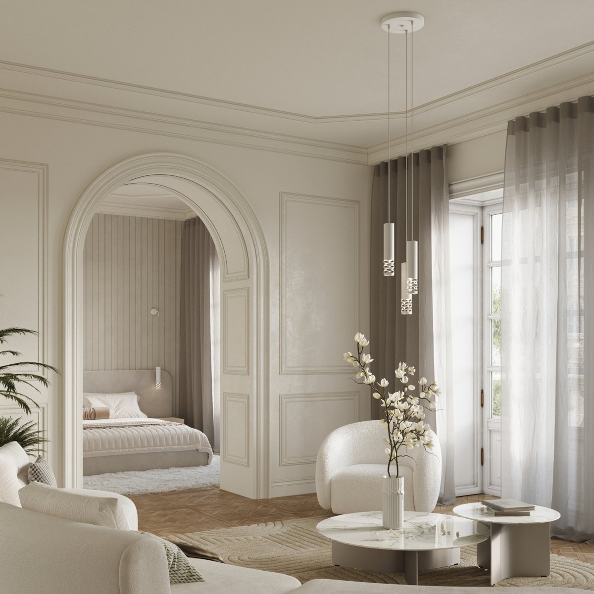 Applique murale Blanc GU10 1 Liro blanc, EDEN