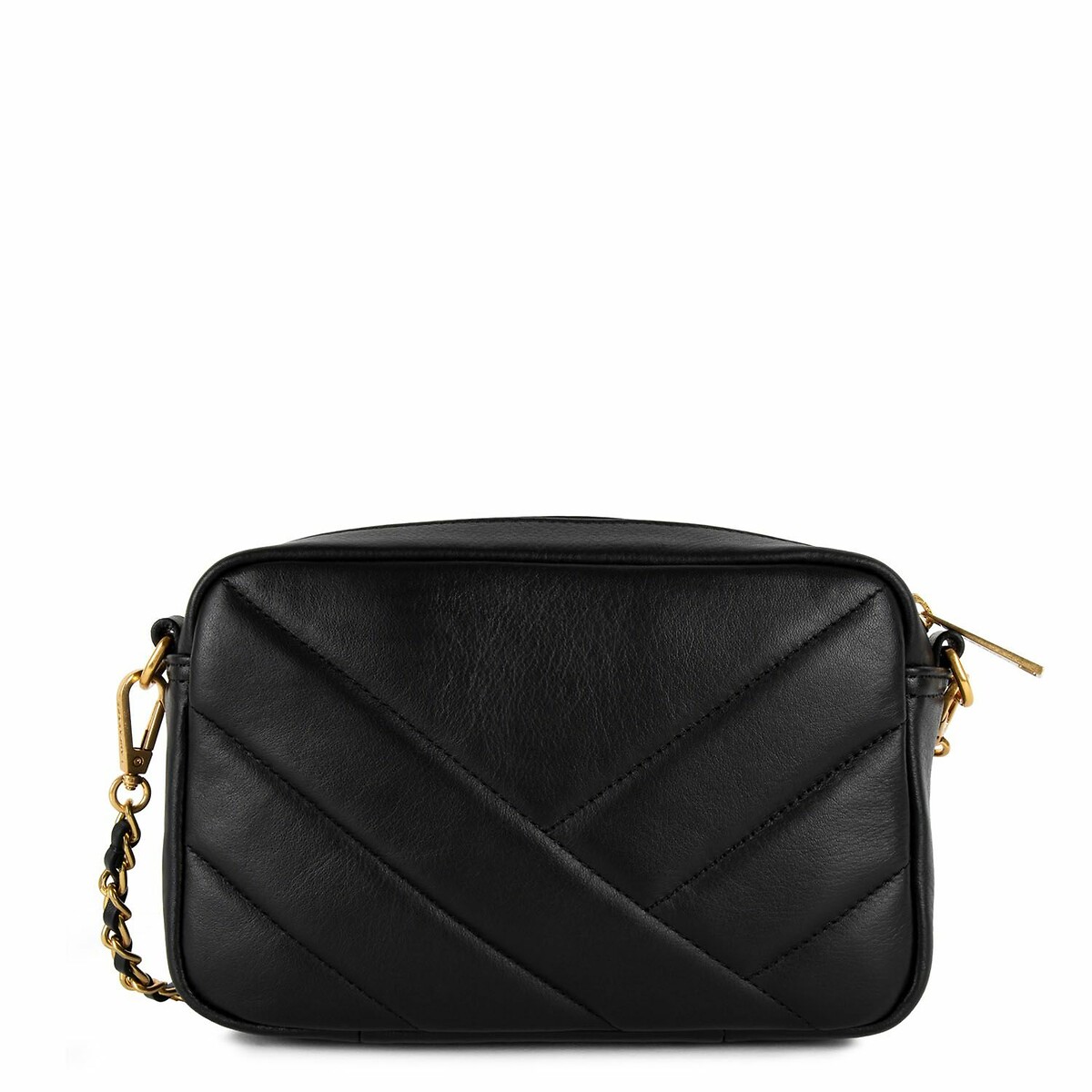 Sac trotteur zippé SOFT MATELASSÉ noir, LANCASTER