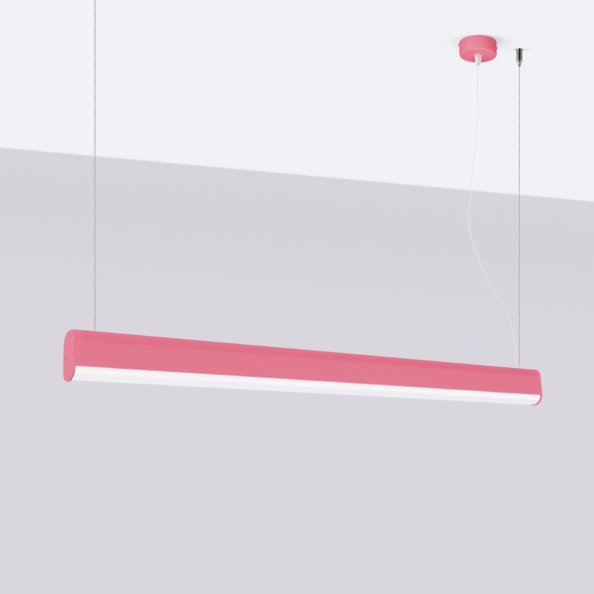 Suspension Aluminium Rose LED 1 Farge rose, EDEN