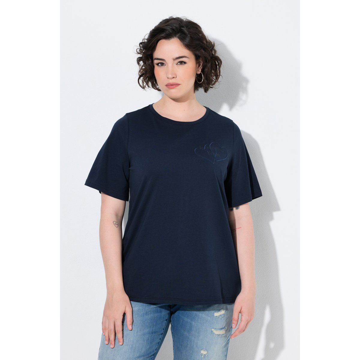 T-shirt avec applications marine, ULLA POPKEN