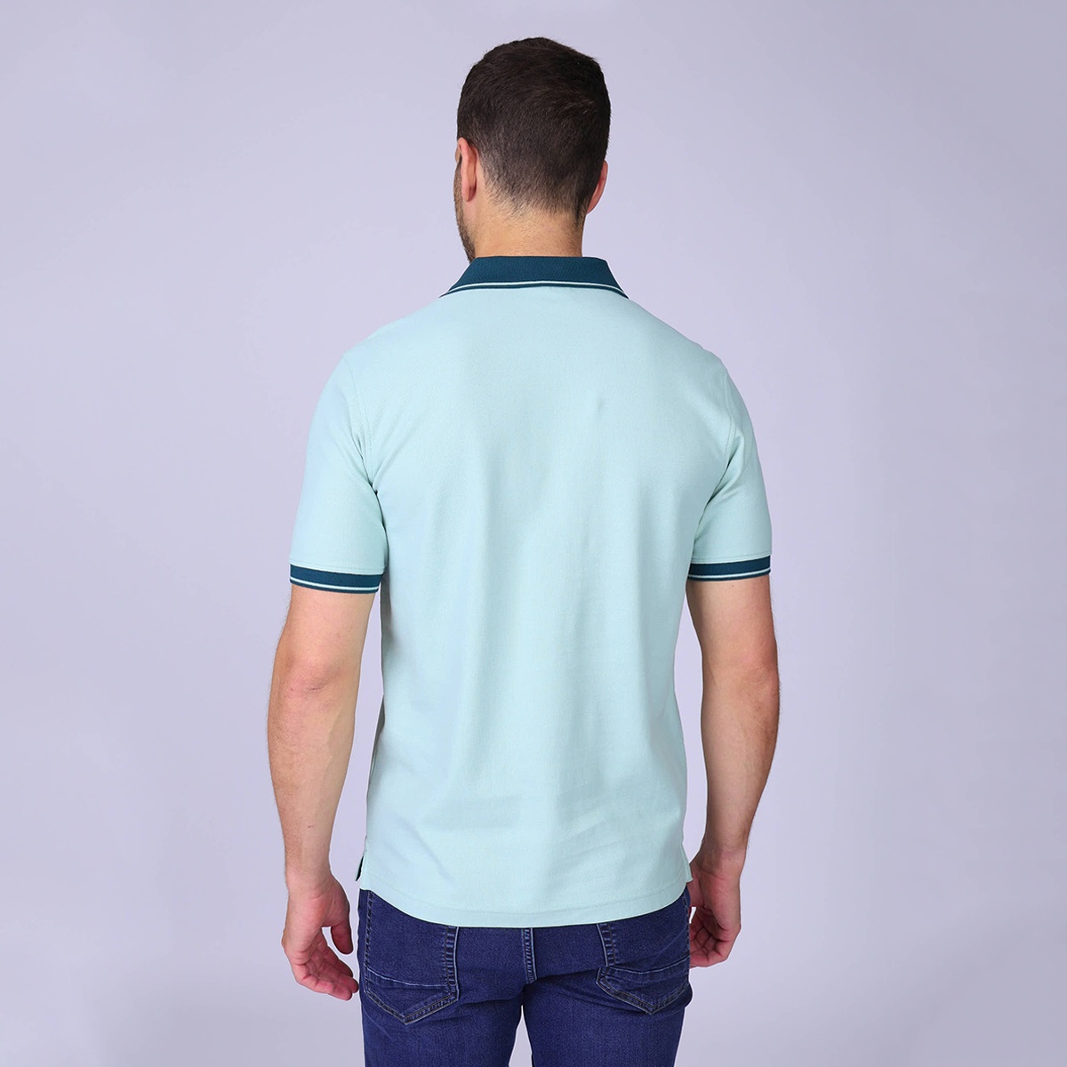 Polo Émilio bleu glacier, MISE AU GREEN