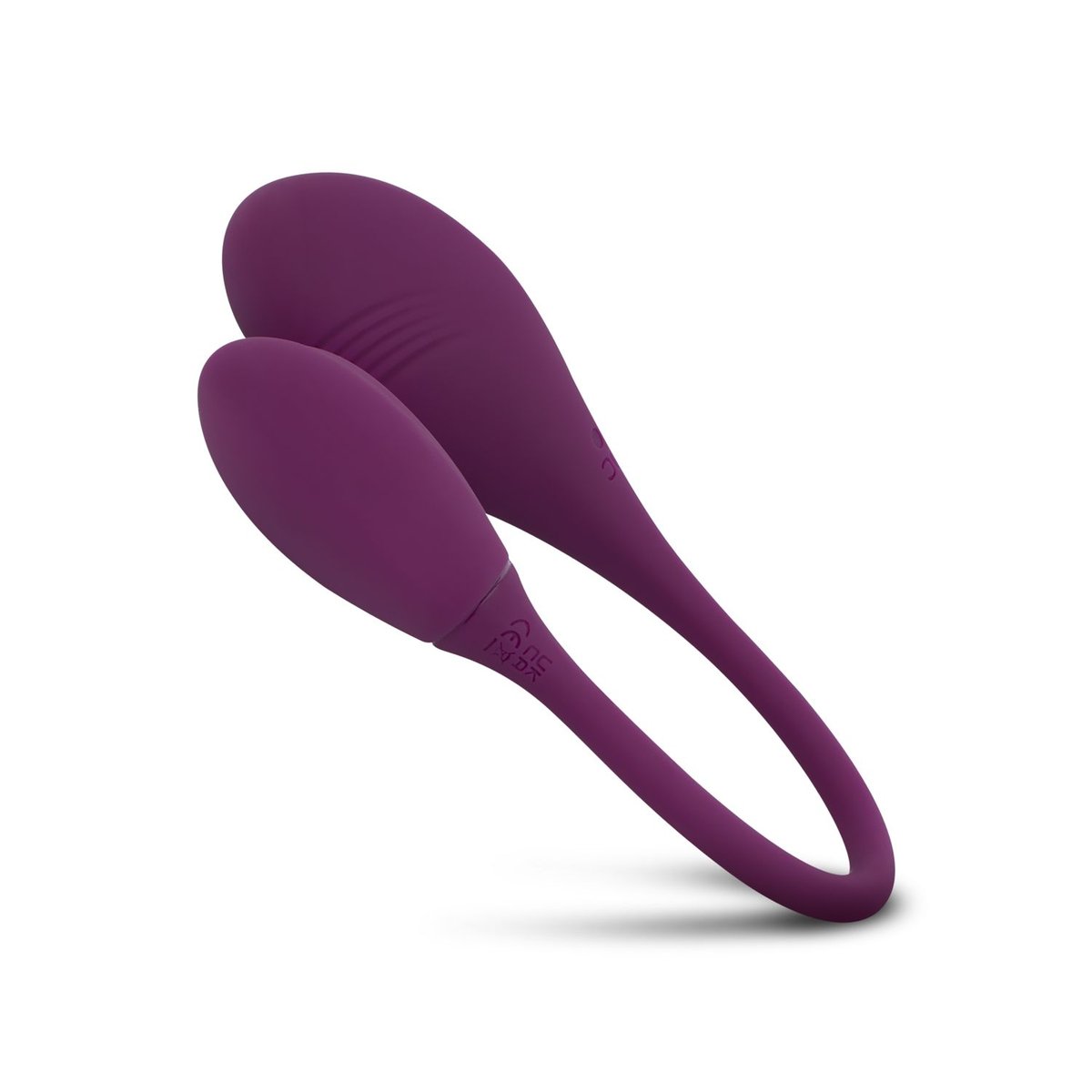 Double stimulateur vibrant avec lubrifiant violet, EASY CHOICE