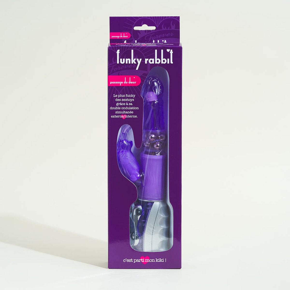 Vibromasseur Funky Rabbit violet, PASSAGE DU DESIR