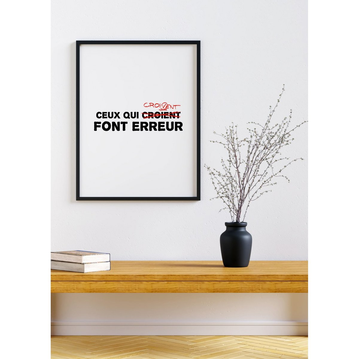 Affiche Ceux qui croivent blanc, L'AFFICHERIE