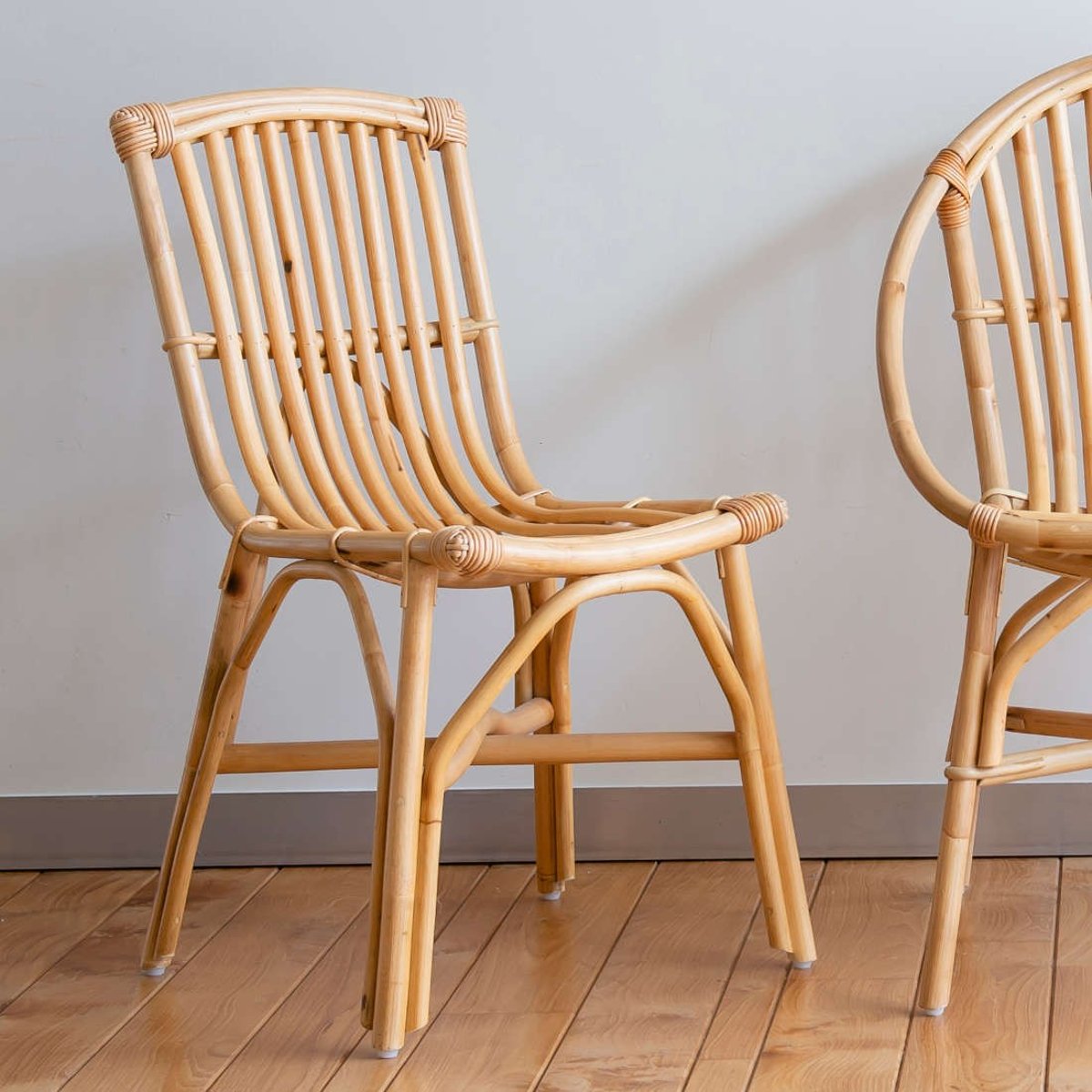 Chaise en rotin MAGALIE rotin teinté "miel", KOK