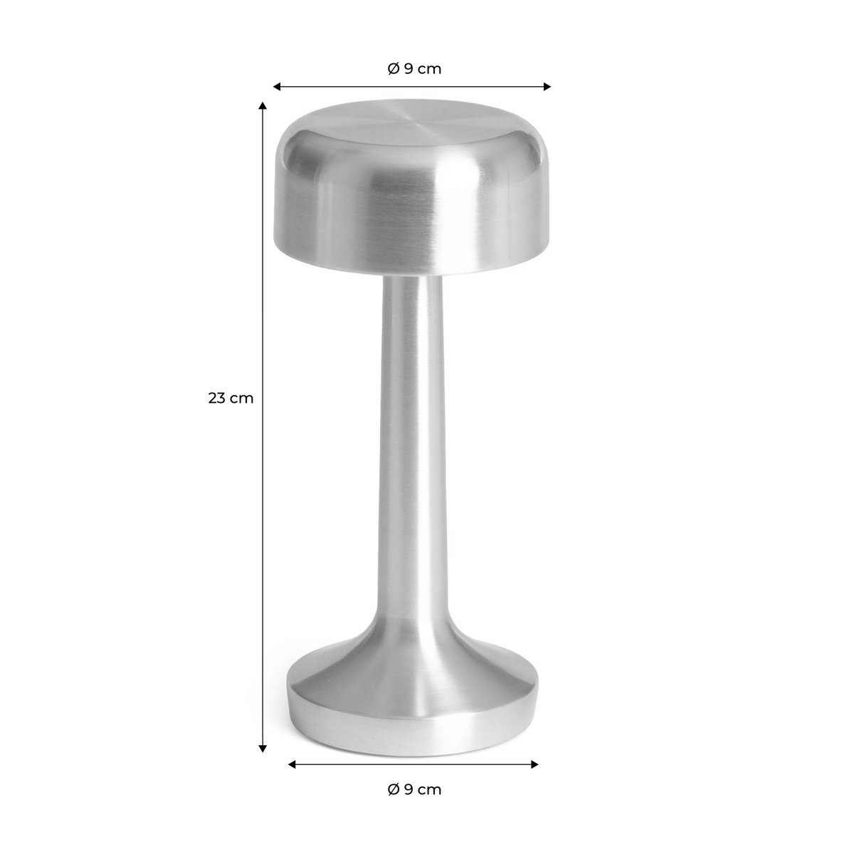 Lampe de table intérieur LED métal doré Ø9cm DAVID or, SWEEEK
