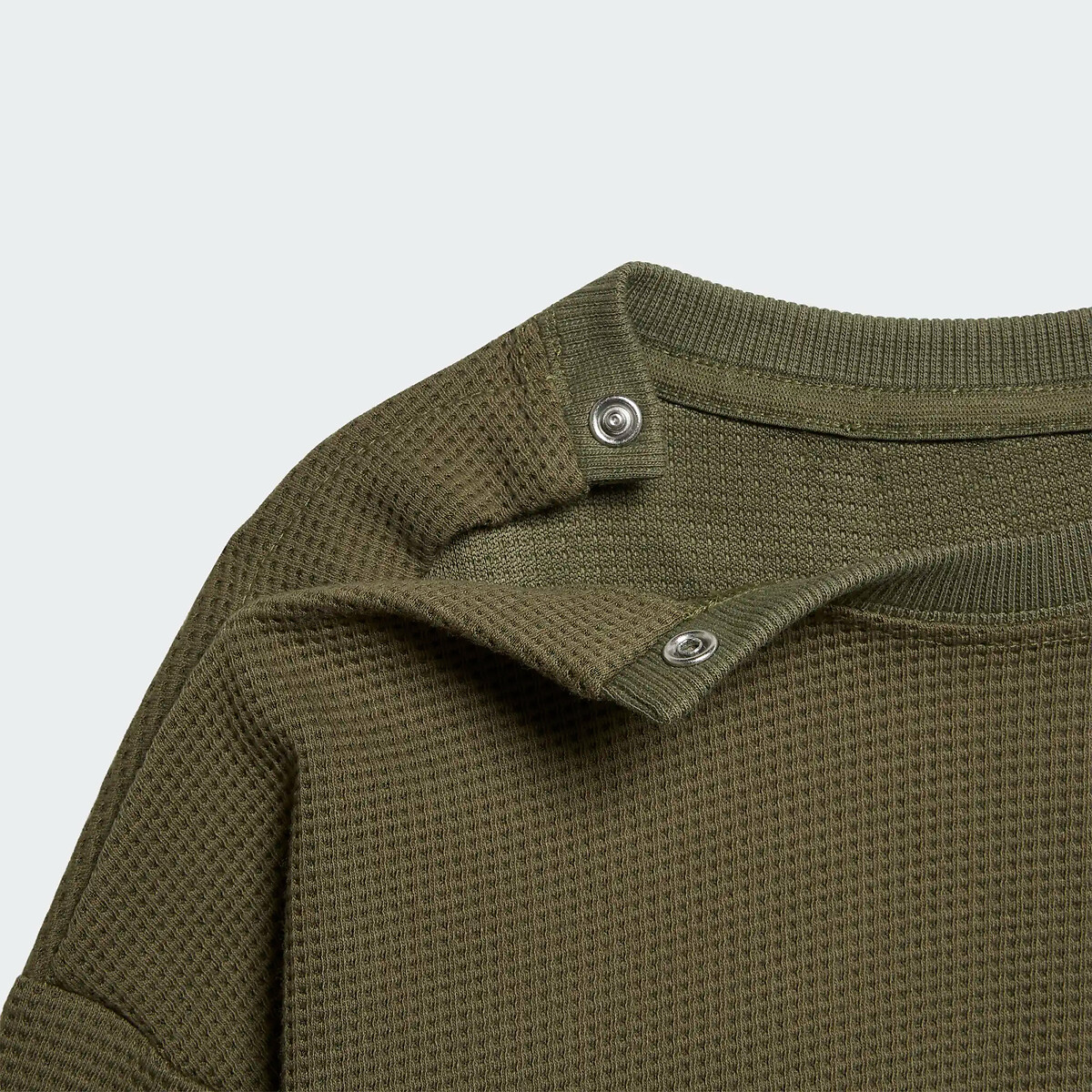 Conjunto de felpa gofrada caqui, adidas Originals