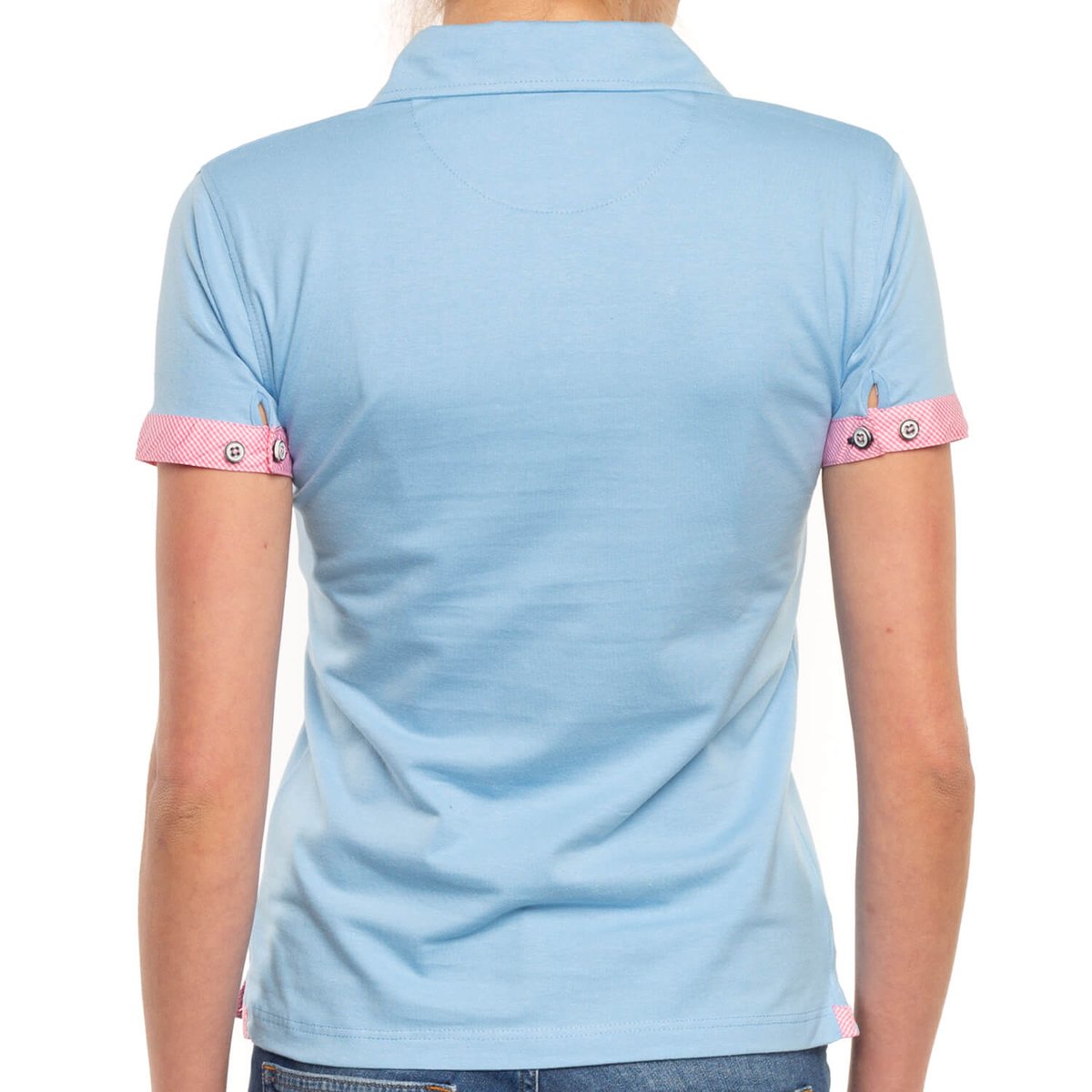 Polo lycra miss Ciel sur Shilton : le vêtement Rugby Sportswear ! ciel, SHILTON
