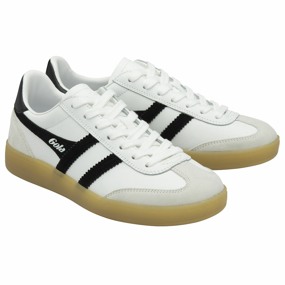 Baskets Viper Leather blanc/noir, GOLA