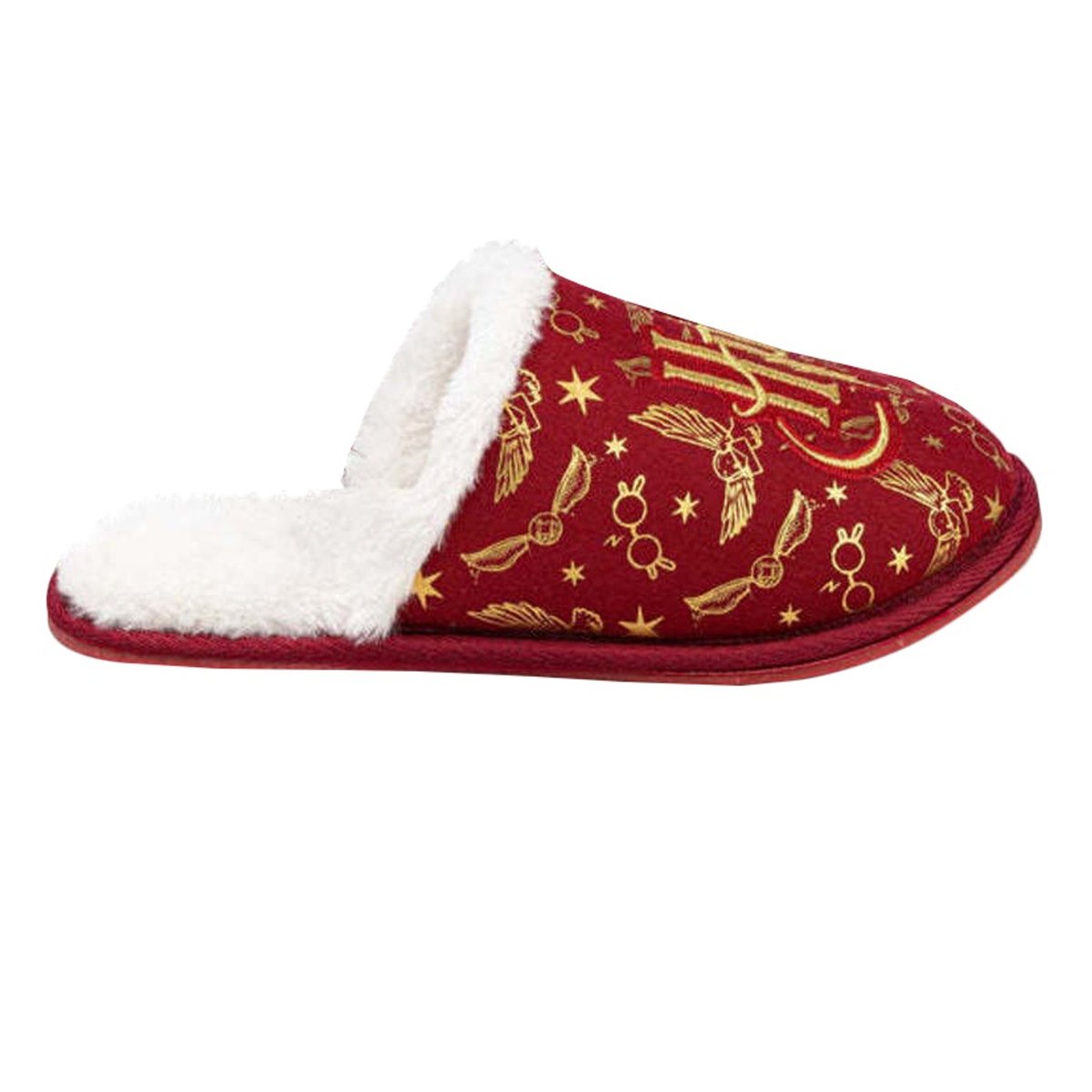 Chaussons brodés rouge / jaune doré, HARRY POTTER