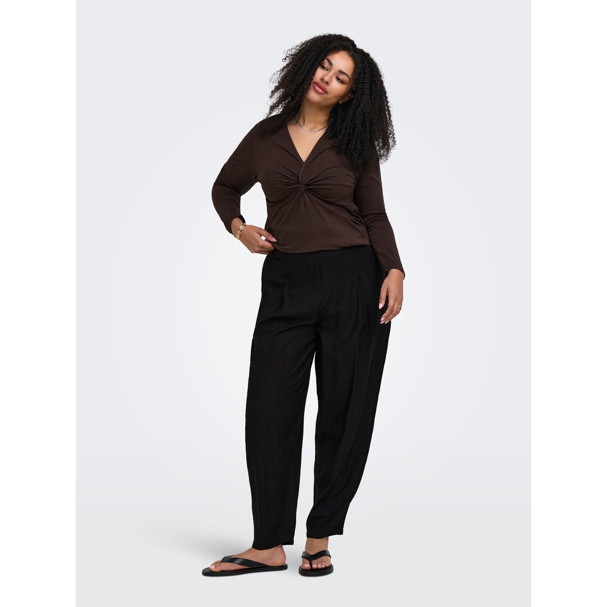 Pantalon black 1, ONLY CARMAKOMA