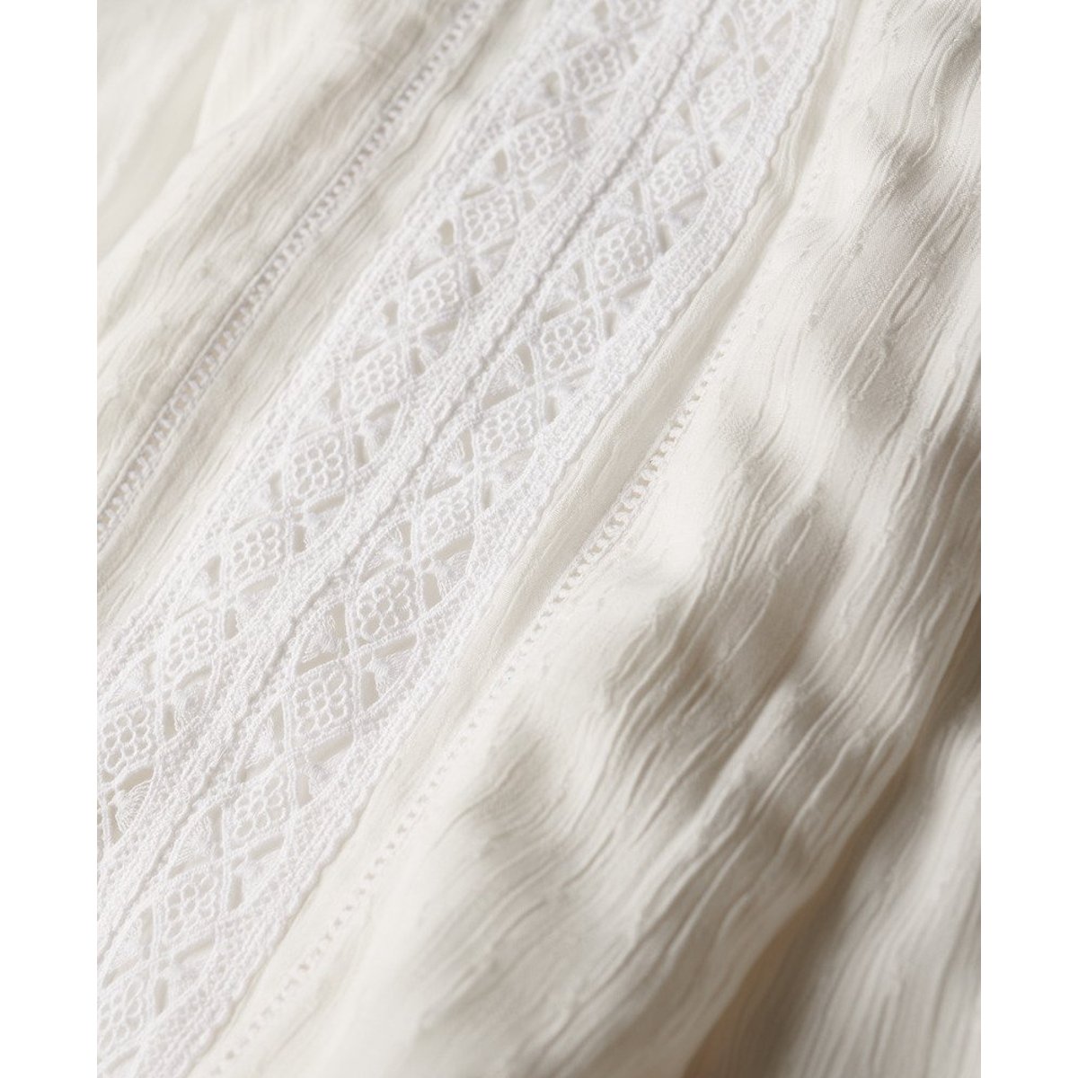 Robe caraco longue Ibiza blanc cassé, SUPERDRY
