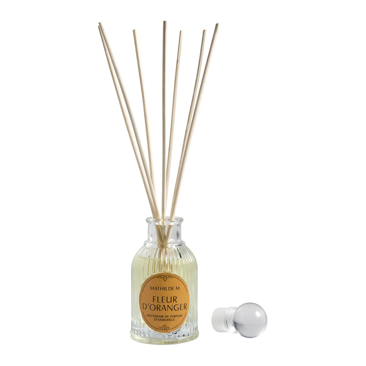 Diffuseur de parfum Fleur d'Oranger transparent, MATHILDE M