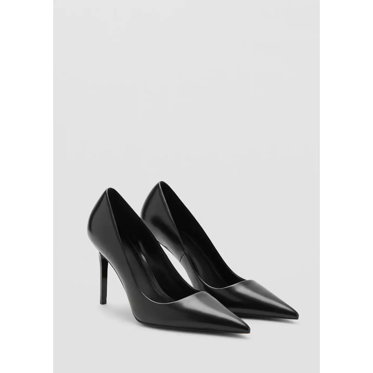 Chaussures pointues talon noir, MANGO
