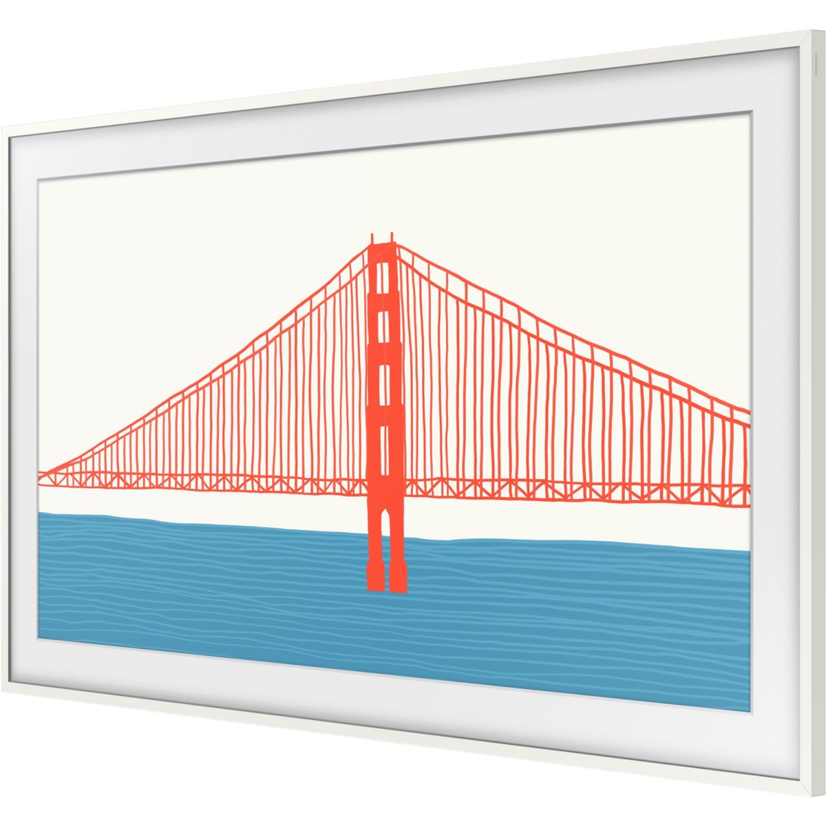 Cadre The Frame couleur Blanc - Compatible TV The Frame 55'' couleur unique, SAMSUNG