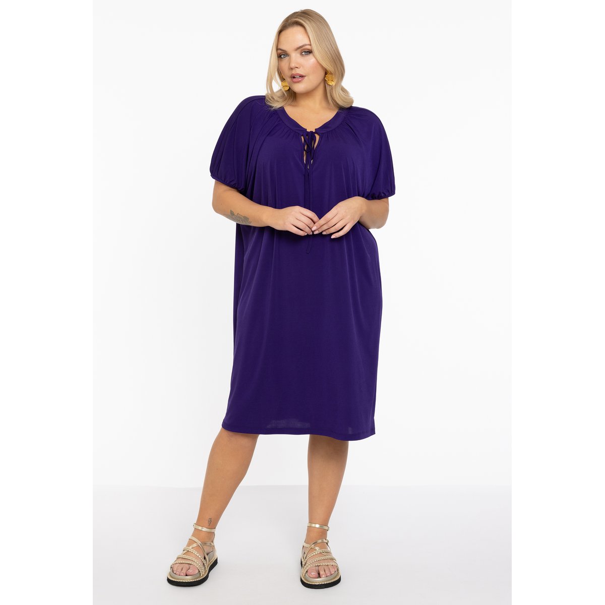 Robe plissée / plissé violet, YOEK